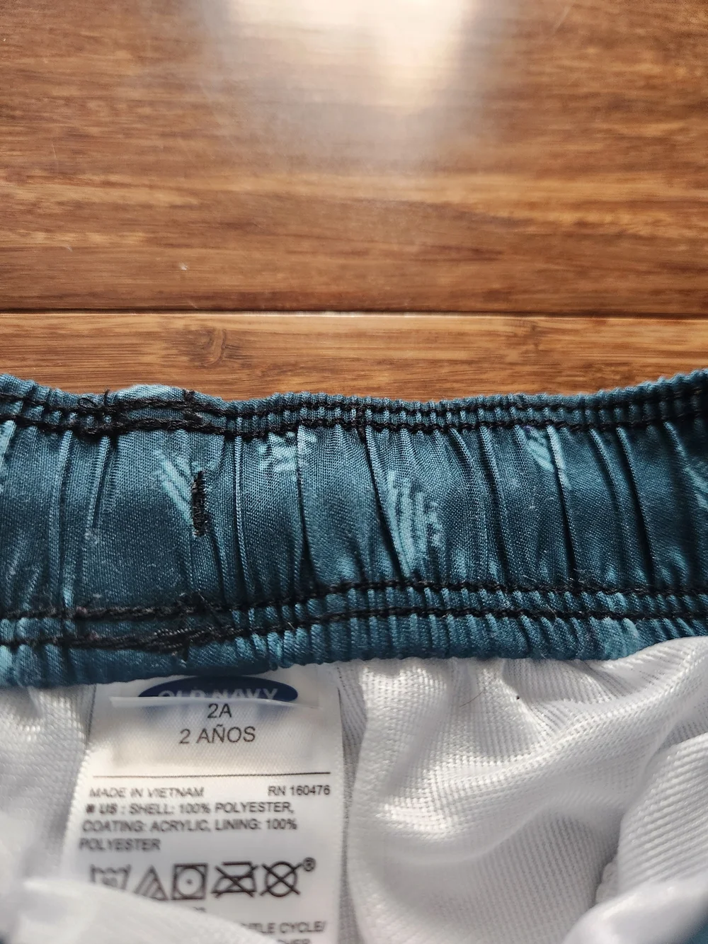 Old Navy Boys Multi-Color Dinosaur & Palm Tree Swim Trunks 2t